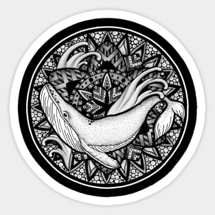 Whale Mandala Sticker